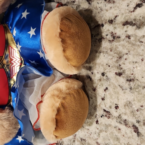 Build A Bear Wonder Woman Bear with Tiara and Dress 15 inches - Picture 5 of 7